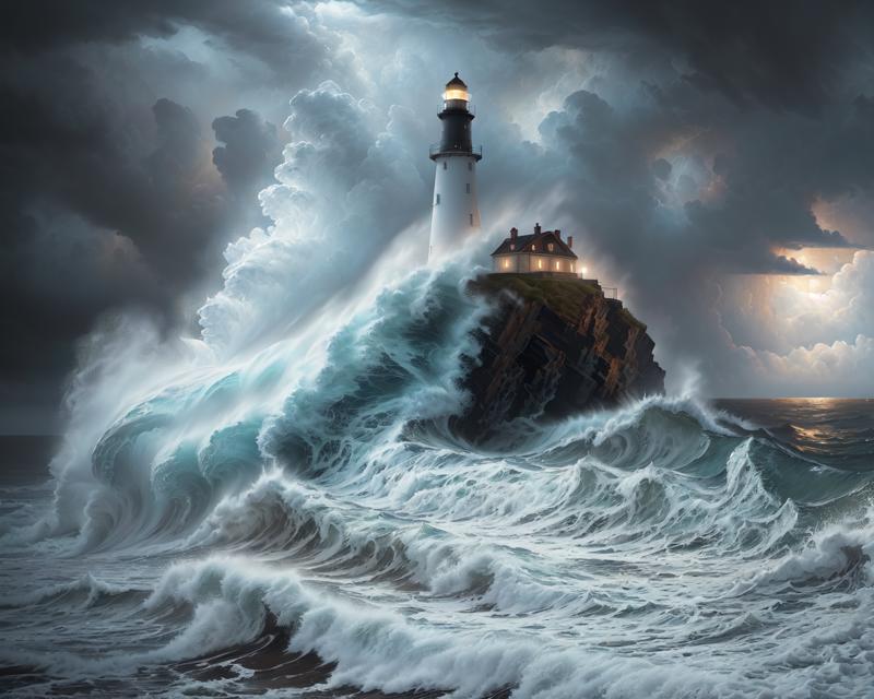 00210-1404443098-An ultra-detailed oil painting of a lighthouse surrounded by raging waves and stormy skies. (dramatic_1.4), (hyper-realistic), (.png